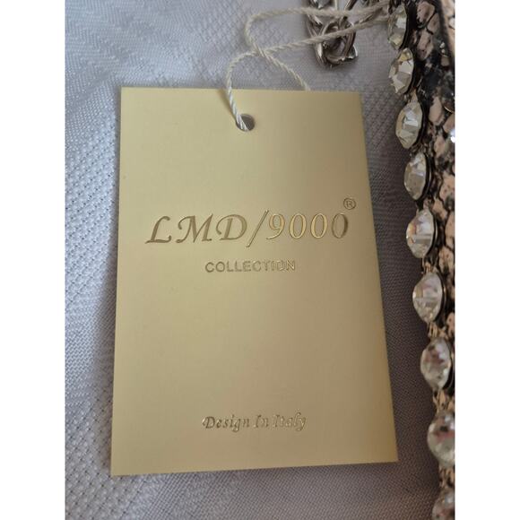 LMD/9000 Collection Rhinestone Crossbody Purse & Belt NWT Designed in Italy Chic - Picture 3 of 11